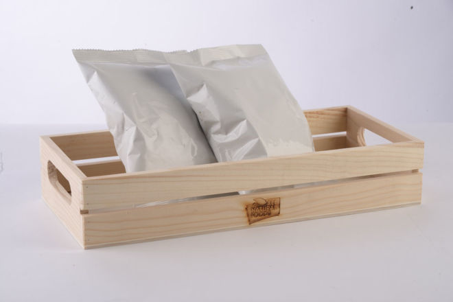 WOODEN BOX FOR APPLE CHIPS