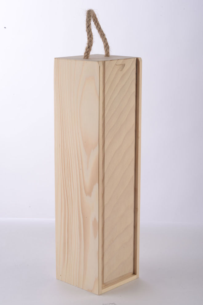 drvena natur domino kutija za 1 bocu